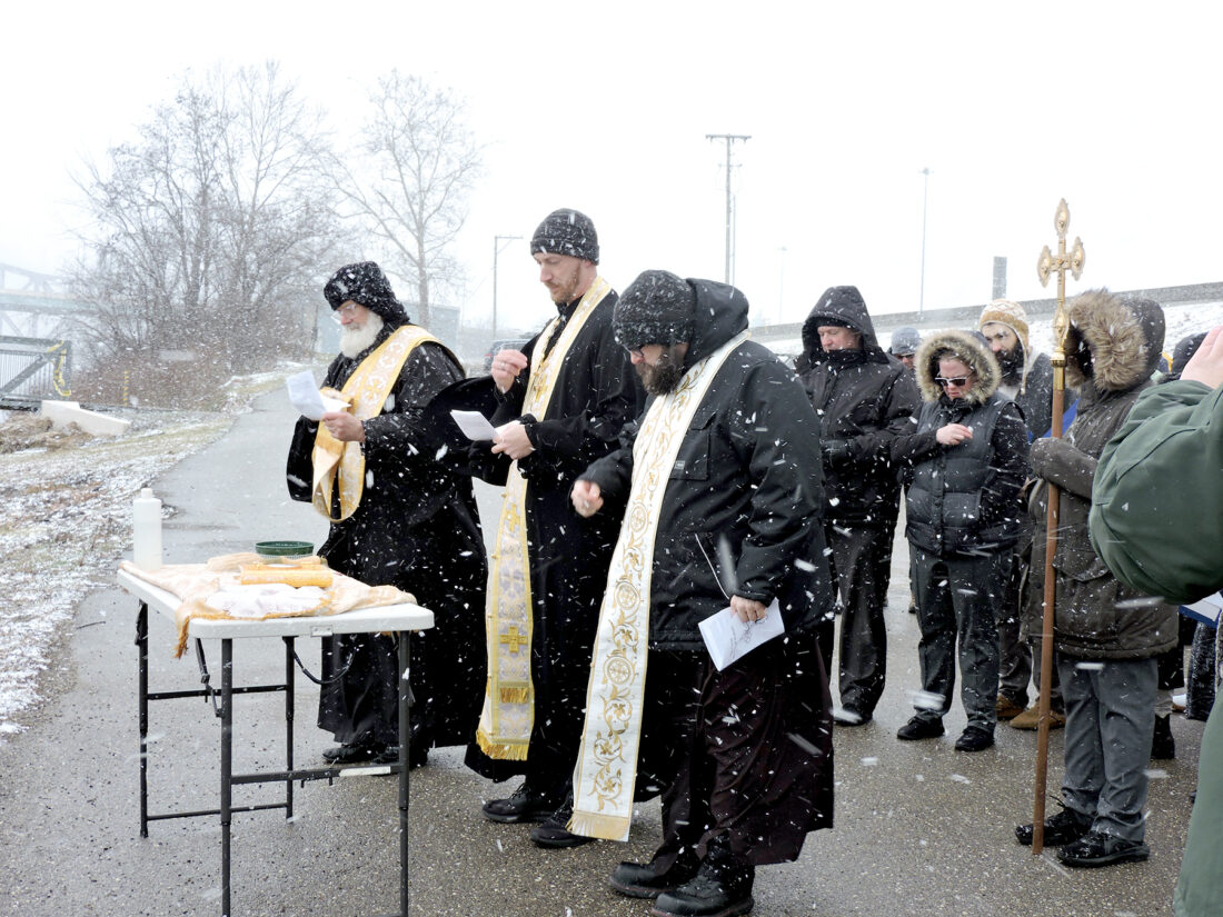 Local Orthodox clergy offer blessing over Ohio River
